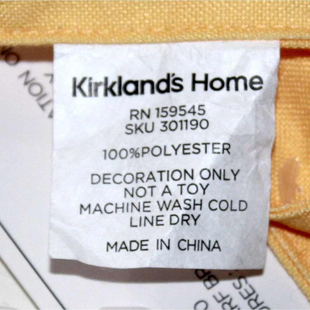 Kirkland Dog Bandana Rescued and Loved Small yellow orange scarf